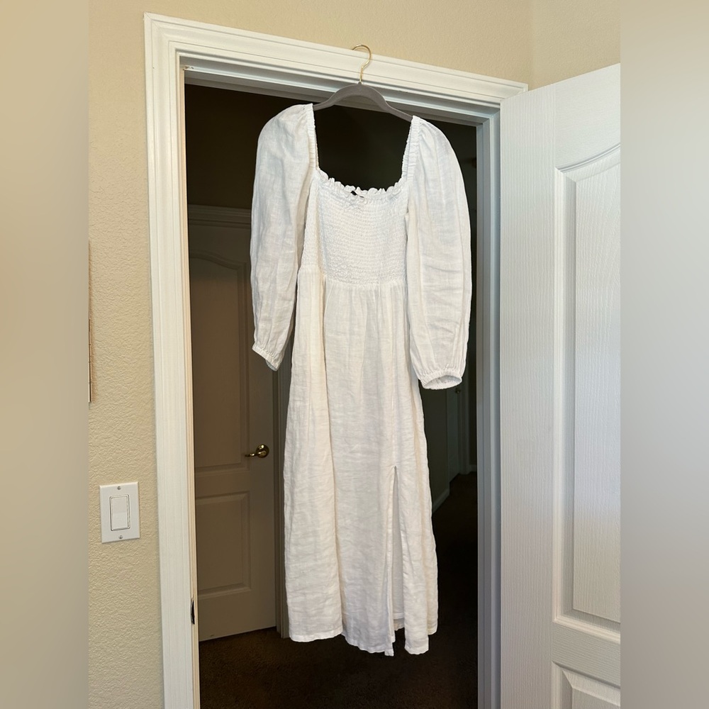 100% Linen Jcrew Midi Dress
